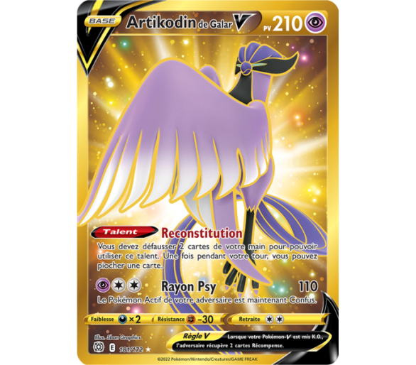 Artikodin De Galar V Pv Carte Secr Te Gold P E Et