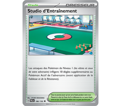 Stade Studio d'Entraînement 186/193 - Carte Peu Commune Reverse - Écarlate et Violet Évolution à Paldea