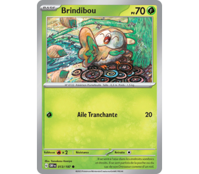 Brindibou Pv 70 013/197 - Carte Commune - Écarlate et Violet Flammes Obsidiennes