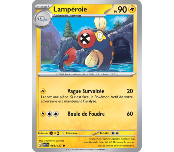 Lampéroie Pv 90 068/197 - Carte Commune - Écarlate et Violet Flammes Obsidiennes