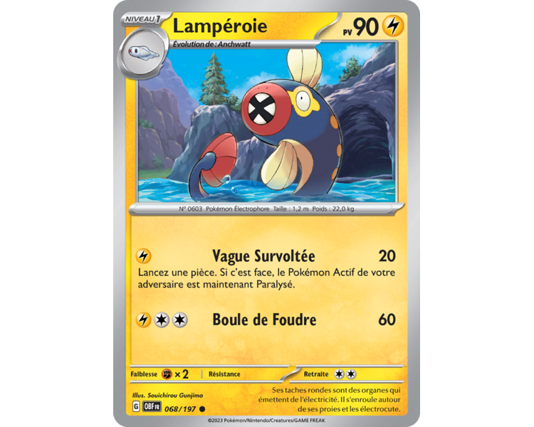 Lampéroie Pv 90 068/197 - Carte Commune - Écarlate et Violet Flammes Obsidiennes