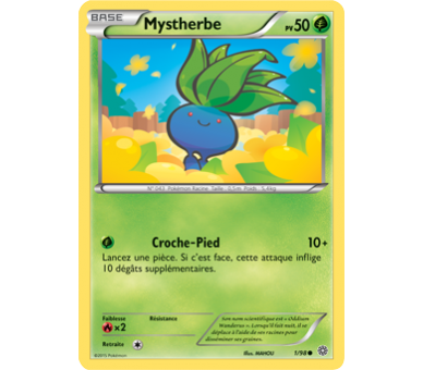 Carte Pokémon Mystherbe pv 50