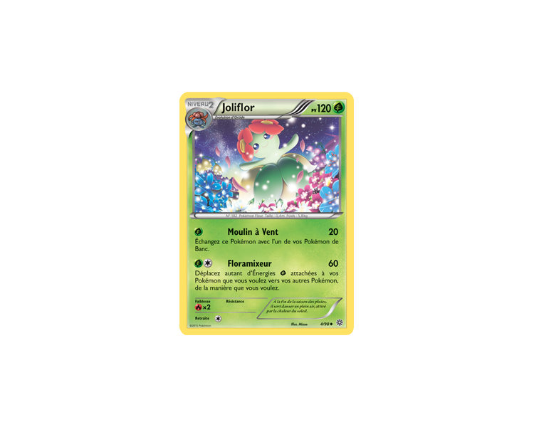 Carte Pokémon Joliflor pv 120 - 4/98