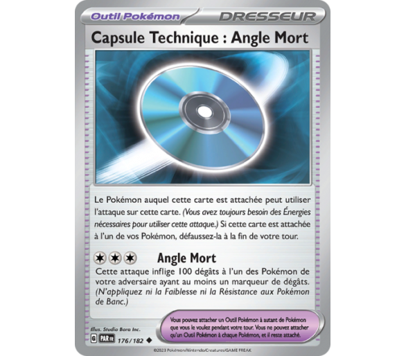 Outil Capsule Technique : Angle Mort 176/182 - Carte Peu Commune - Écarlate et Violet Faille Paradoxe