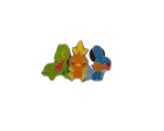 Pin's Pokémon Arcko Poussifeu et Gobou