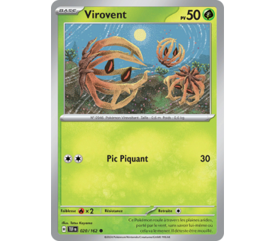 Virovent Pv 50 020/162 - Carte Commune - Écarlate et Violet Forces Temporelles
