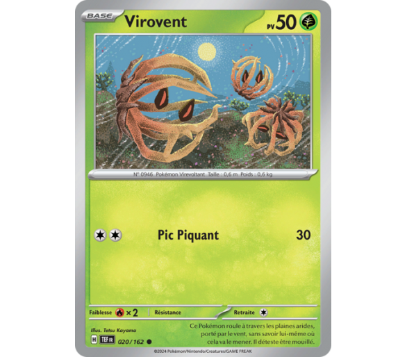 Virovent Pv 50 020/162 - Carte Commune - Écarlate et Violet Forces Temporelles