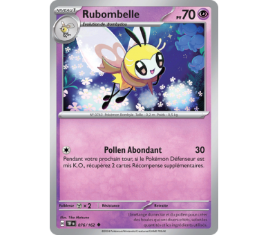 Rubombelle Pv 70 076/162 - Carte Peu Commune Reverse - Écarlate et Violet Forces Temporelles