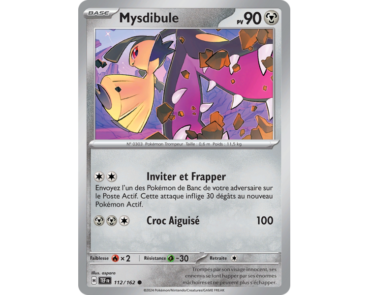 Mysdibule Pv 90 112/162 - Carte Commune Reverse - Écarlate et Violet Forces Temporelles