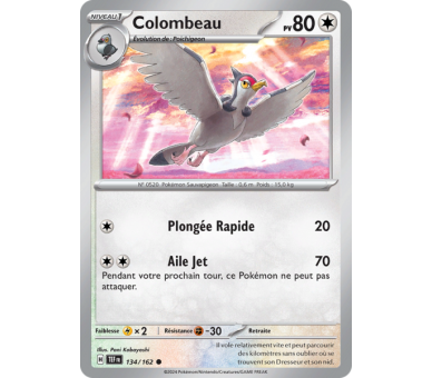 Colombeau Pv 80 134/162 - Carte Commune Reverse - Écarlate et Violet Forces Temporelles