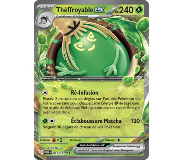 Théffroyable-Ex Pv 240 023/167- Carte Double Rare - Écarlate et Violet Mascarade Crépusculaire