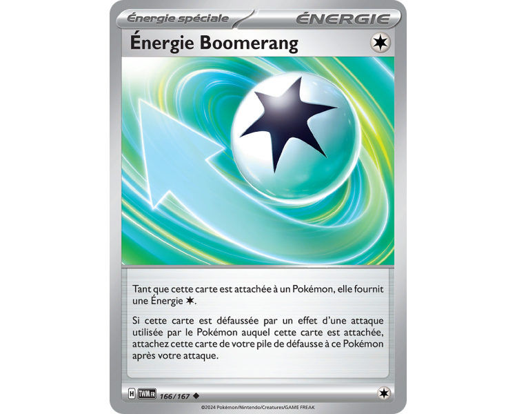 Énergie Boomerang 166/167 - Carte Peu Commune - Écarlate et Violet Mascarade Crépusculaire