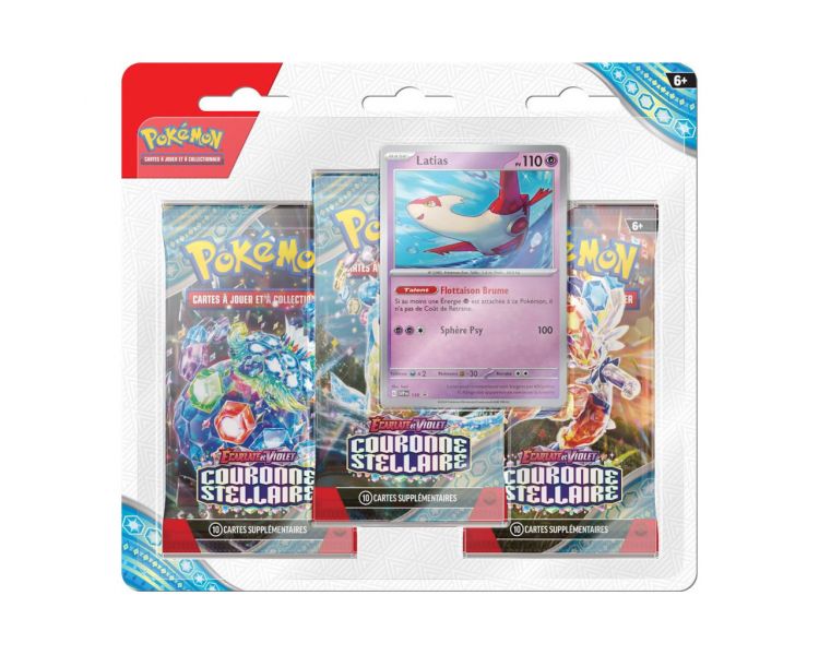 Pack de 3 Boosters Écarlate et Violet 07 : Couronne Stellaire - Latias