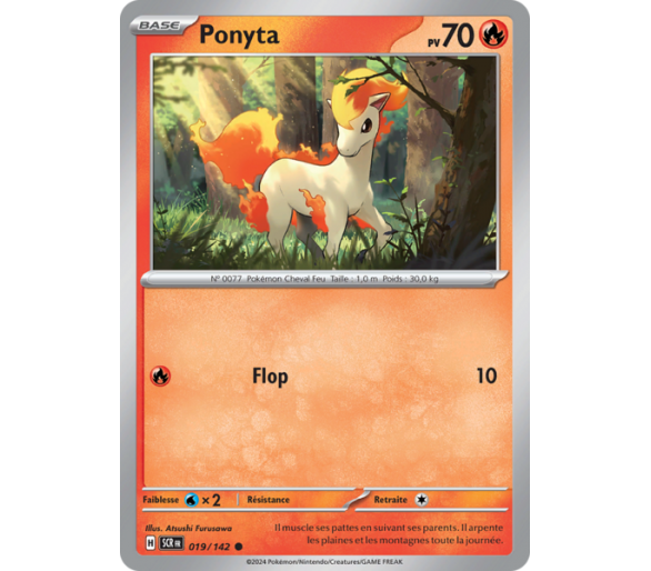 Ponyta Pv 70 019/142 - Carte Commune - Écarlate et Violet Couronne Stellaire