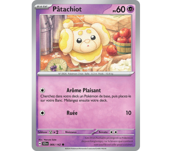 Pâtachiot Pv 60 066/142 - Carte Commune - Écarlate et Violet Couronne Stellaire