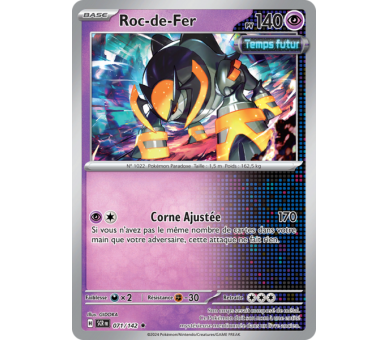 Roc-de-Fer Pv 140 071/142 - Carte Rare Holographique - Écarlate et Violet Couronne Stellaire