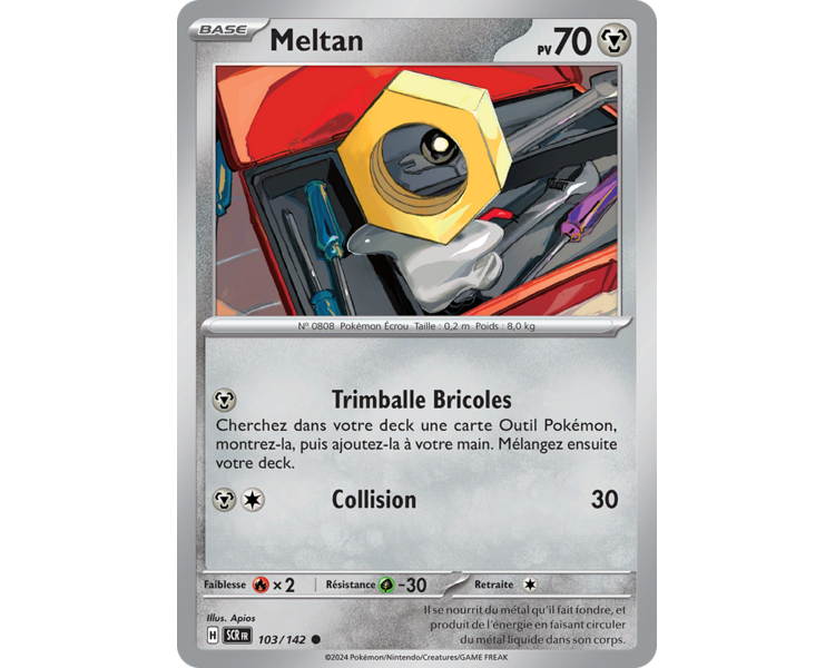 Meltan Pv 70 103/142 - Carte Commune - Écarlate et Violet Couronne Stellaire