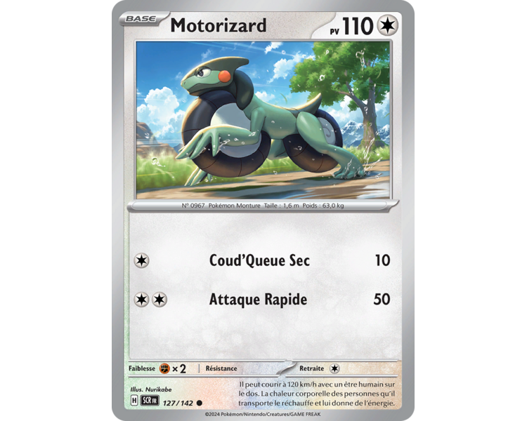 Motorizard Pv 110 127/142 - Carte Commune Reverse - Écarlate et Violet Couronne Stellaire