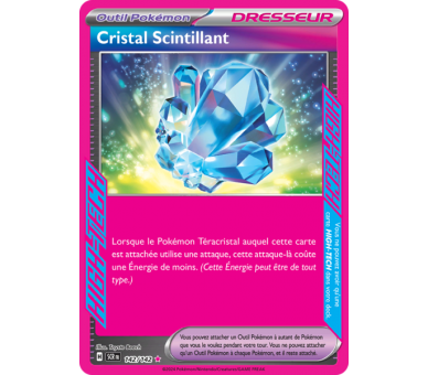 Outil Pokémon Cristal Scintillant 142/142 - Carte HIGH-TECH Rare - Écarlate et Violet Couronne Stellaire