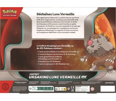 Coffret Pokémon Ursaking Lune Vermeille-ex - Novembre 2024