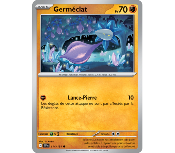 Germéclat Pv 70 114/191 - Carte Commune - Écarlate et Violet Étincelles Déferlantes