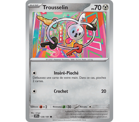 Trousselin Pv 70 128/191 - Carte Commune - Écarlate et Violet Étincelles Déferlantes
