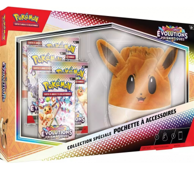 Coffret EV8.5 Pochette Évoli + 5 Boosters Évolutions Prismatiques