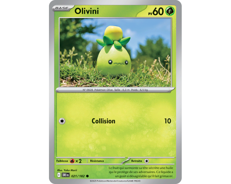 Olivini Pv 60 21/182 – Carte Commune – Écarlate et Violet Rivalités Destinées Olivini Pv 60 21/182 – Carte Commune – Écarlate et Violet Rivalités Destinées
