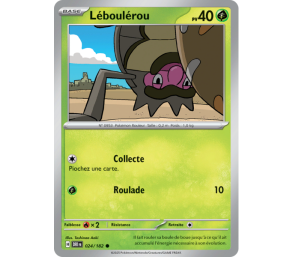 Léboulérou Pv  40 24/182 – Carte Commune – Écarlate et Violet Rivalités Destinées