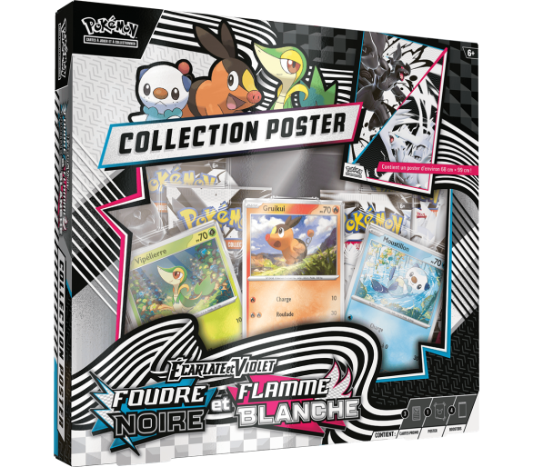 Coffret Collection Poster - EV10.5 Ecarlate et Violet - Foudre Noire & Flamme Blanche