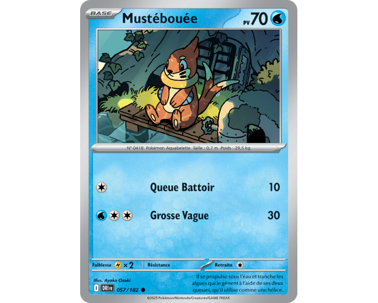 Mustébouée Pv 70 57/182 – Carte Commune – Écarlate et Violet Rivalités Destinées Mustébouée Pv 70 57/182 – Carte Commune – Écarlate et Violet Rivalités Destinées