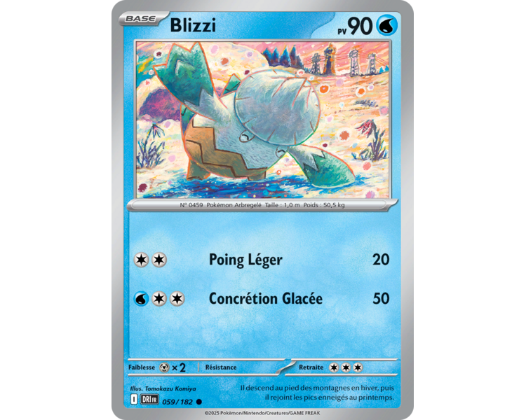 Blizzi Pv 90 59/182 – Carte Commune – Écarlate et Violet Rivalités Destinées