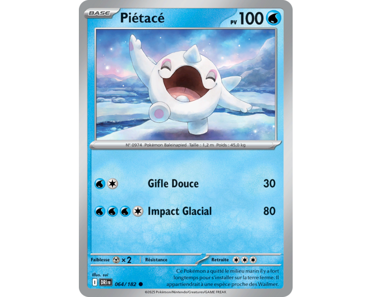 Piétacé Pv 100 64/182 – Carte Commune Reverse – Écarlate et Violet Rivalités Destinées