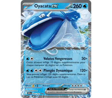 Oyacata-ex 260 66/182 – Carte Pokémon‑ex Double Rare – Écarlate et Violet Rivalités Destinées