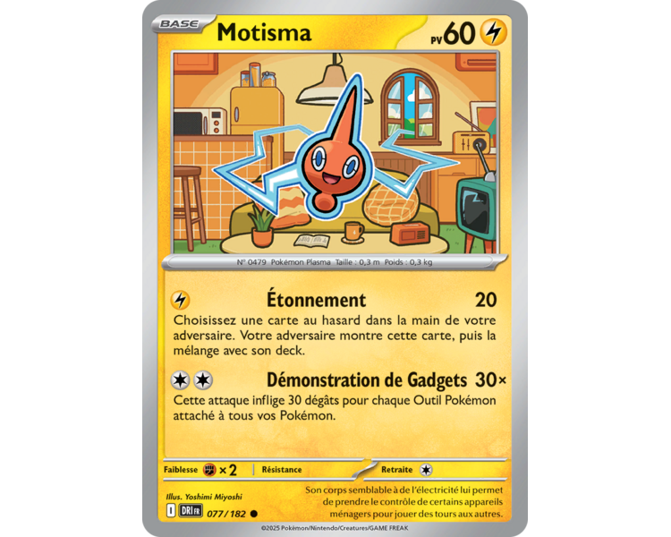 Motisma Pv 60 77/182 – Carte Commune Reverse – Écarlate et Violet Rivalités Destinées Motisma Pv 60 77/182 – Carte Commune Reverse – Écarlate et Violet Rivalités Destinées
