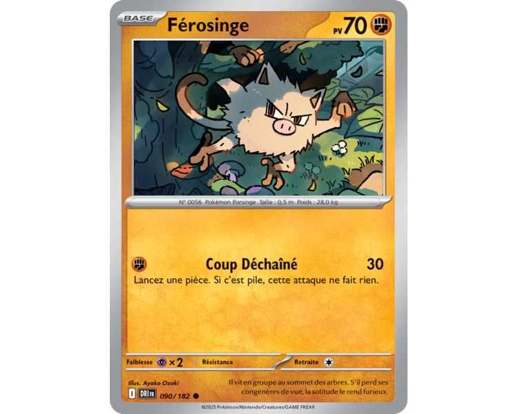Férosinge Pv 70 90/182 – Carte Commune – Écarlate et Violet Rivalités Destinées Férosinge Pv 70 90/182 – Carte Commune – Écarlate et Violet Rivalités Destinées