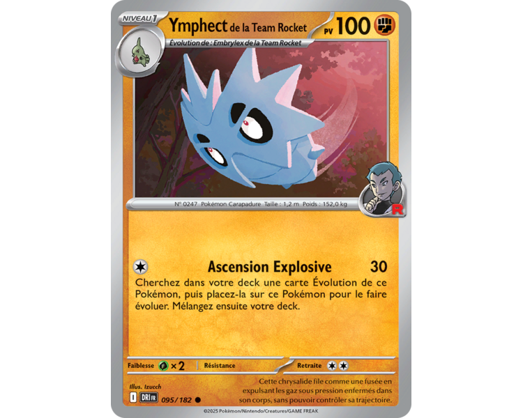 Ymphect de la Team Rocket Pv 100 95/182 – Carte Commune – Écarlate et Violet Rivalités Destinées Ymphect de la Team Rocket Pv 100 95/182 – Carte Commune – Écarlate et Violet Rivalités Destinées
