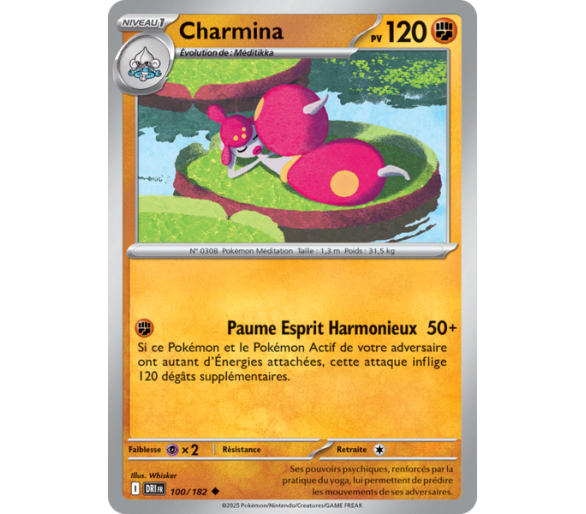 Charmina Pv 120 100/182 - Carte Peu Commune - Écarlate et Violet Rivalités Destinées