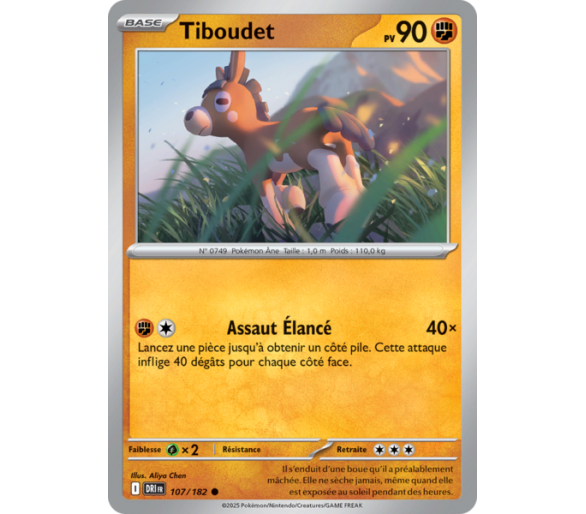 Tiboudet Pv 100 107/182 – Carte Commune Reverse – Écarlate et Violet Rivalités Destinées