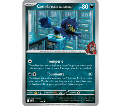 Cornèbre de la Team Rocket Pv 80 127/182 - Carte Peu Commune - Écarlate et Violet Rivalités Destinées