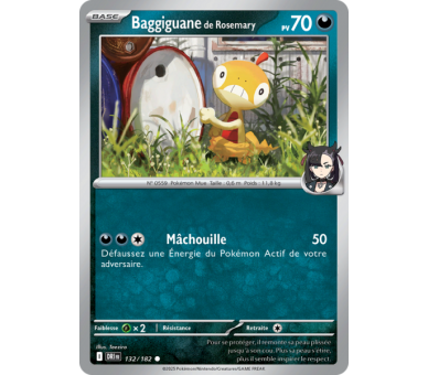 Baggiguane de Rosemary Pv 70 132/182 – Carte Commune – Écarlate et Violet Rivalités Destinées