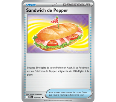 Objet Sandwich de Pepper 161/182 - Carte Peu Commune - Écarlate et Violet Rivalités Destinées
