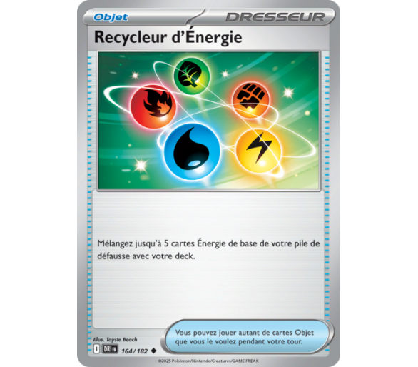 Objet Recycleur d'Énergie 164/182 - Carte Peu Commune Reverse - Écarlate et Violet Rivalités Destinées