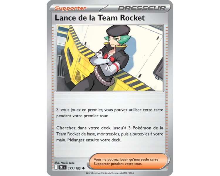 Lance de la Team Rocket 177/182 – Carte Peu Commune – Écarlate et Violet Rivalités Destinées Lance de la Team Rocket 177/182 – Carte Peu Commune – Écarlate et Violet Rivalités Destinées