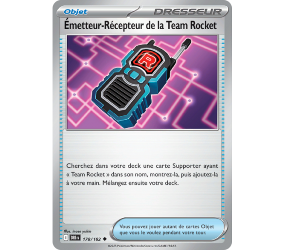 Émetteur-Récepteur de la Team Rocket 178/182 - Carte Peu Commune - Écarlate et Violet Rivalités Destinées