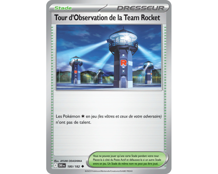 Stade Tour d'Observation de la Team Rocket 180/182 – Carte Peu Commune – Écarlate et Violet Rivalités Destinées