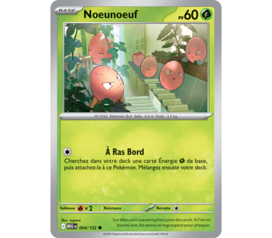 Noeunoeuf Pv 60 004/132 - Carte Commune Reverse - Méga-Évolution