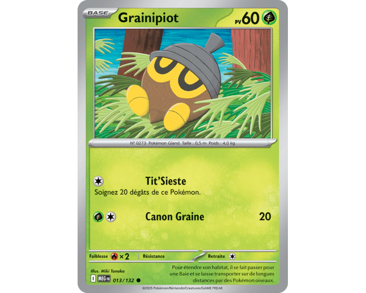 Grainipiot Pv 60 013/132 - Carte Commune - Méga-Évolution
