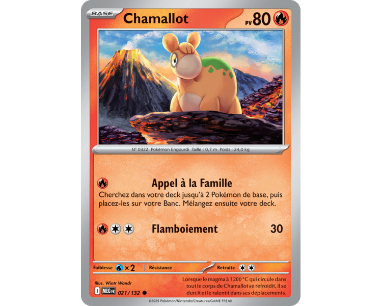 Chamallot Pv 80 021/132 - Carte Commune - Méga-Évolution