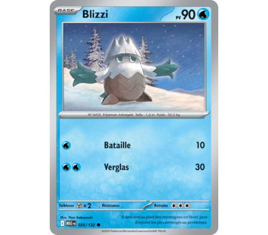 Blizzi Pv 90 035/132 - Carte Commune Reverse - Méga-Évolution